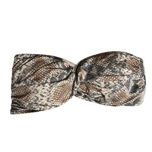 Seafolly Australia animal print strapless bikini top